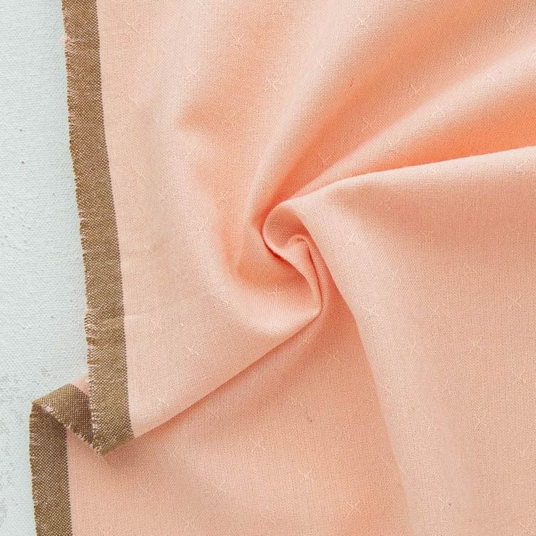 Woven X in Peachy - Sprout Woven - Fableism