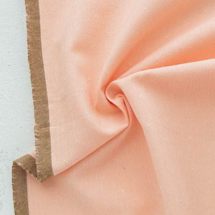 Woven X in Peachy - Sprout Woven - Fableism