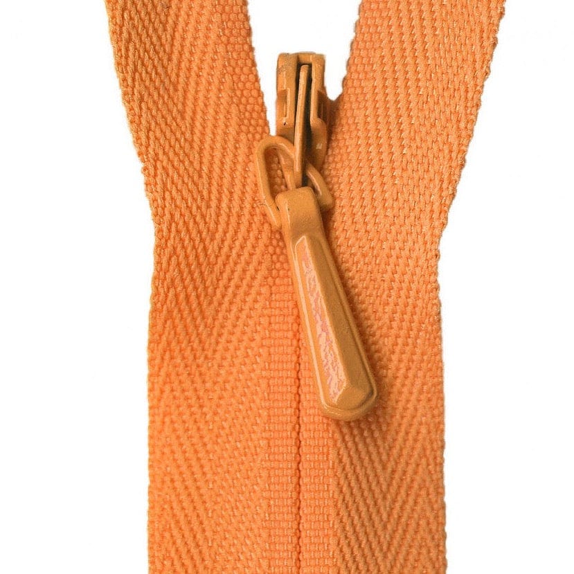 YKK Unique Invisible Zipper in Apricot