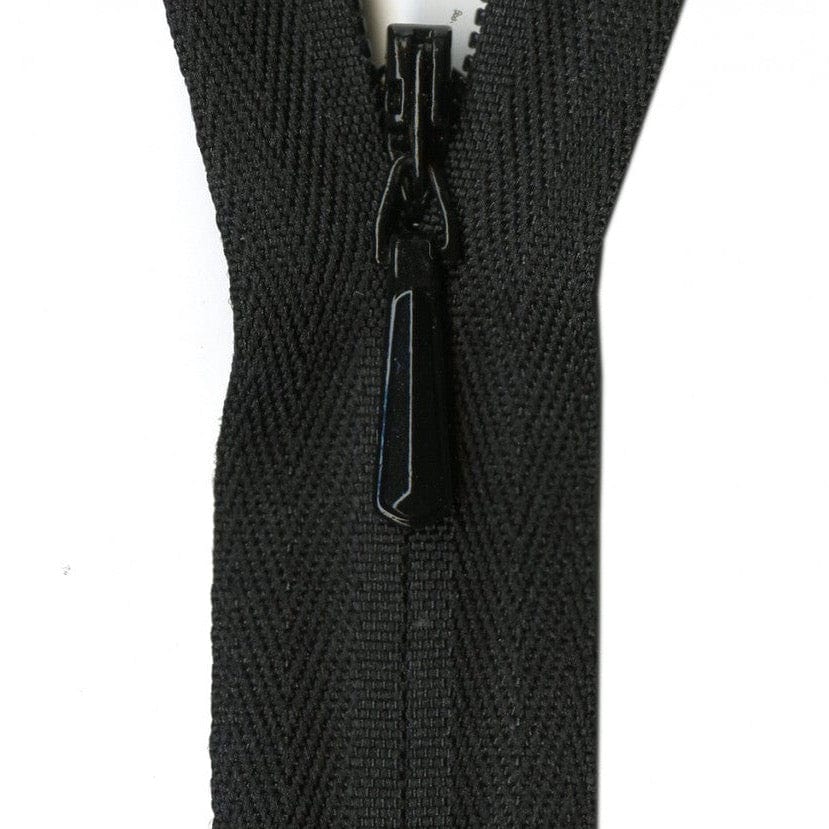 YKK Unique Invisible Zipper in Black