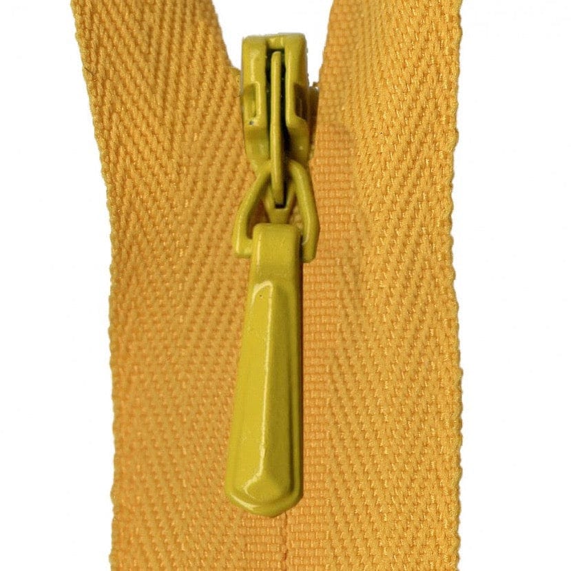 YKK Unique Invisible Zipper in Buttercup