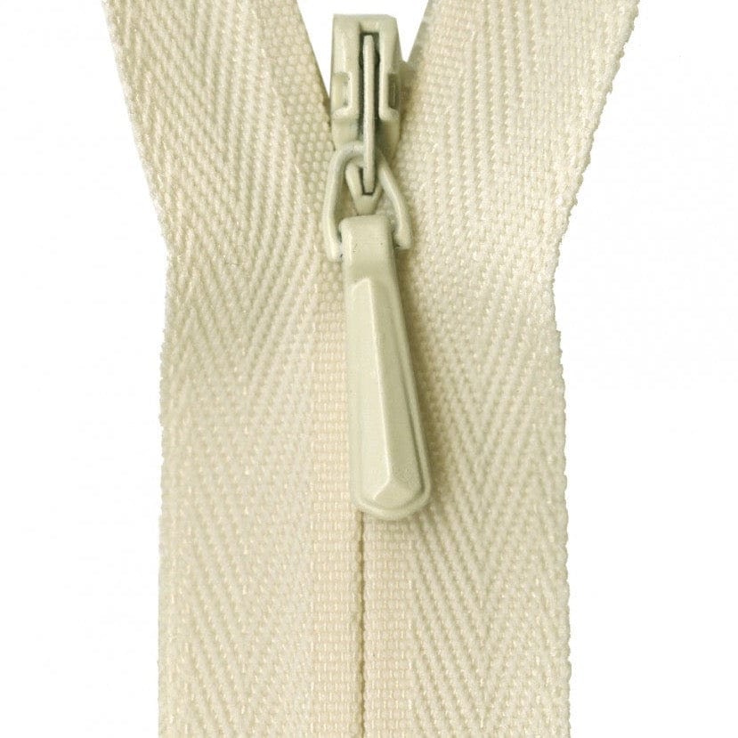 YKK Unique Invisible Zipper in Cream