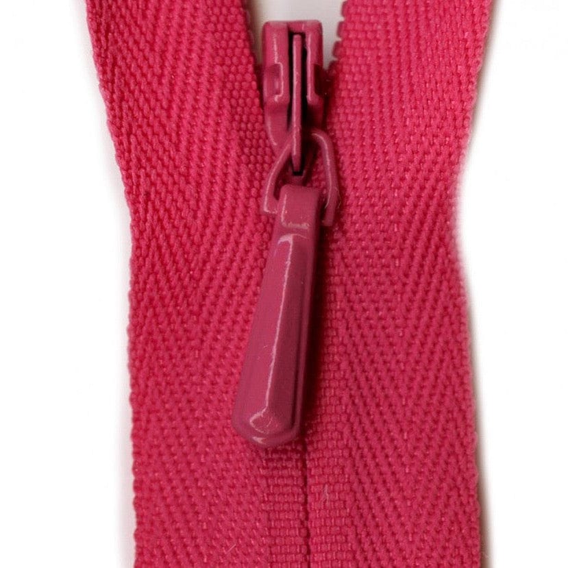 YKK Unique Invisible Zipper in Fuschia