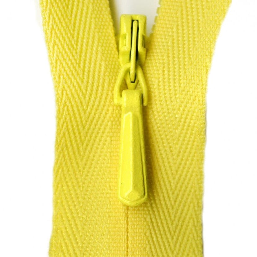 YKK Unique Invisible Zipper in Lemon