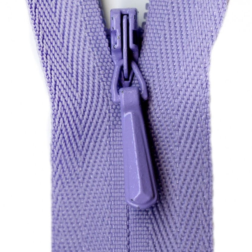 YKK Unique Invisible Zipper in Lilac