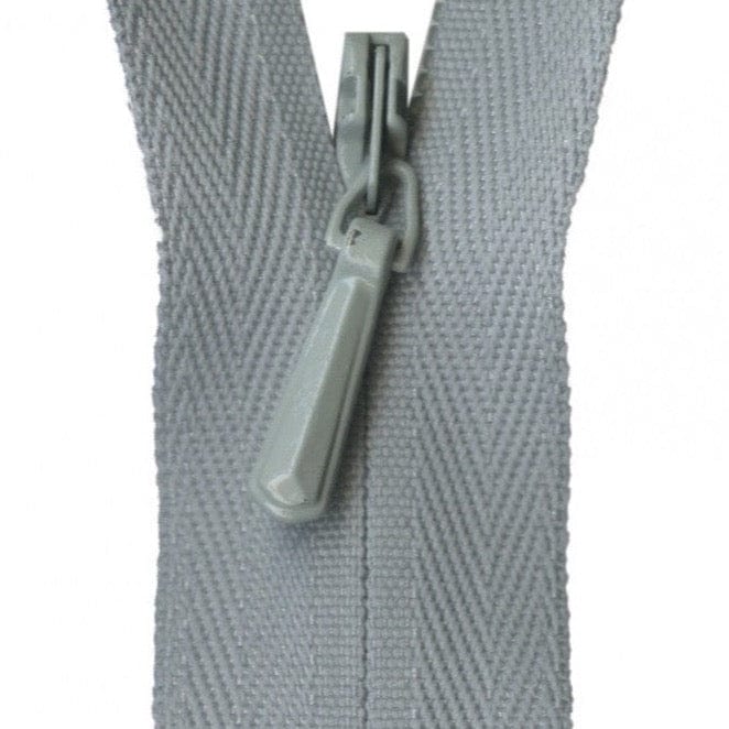 YKK Unique Invisible Zipper in Pearl Gray