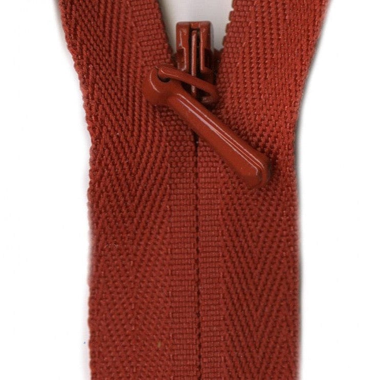 YKK Unique Invisible Zipper in Rust