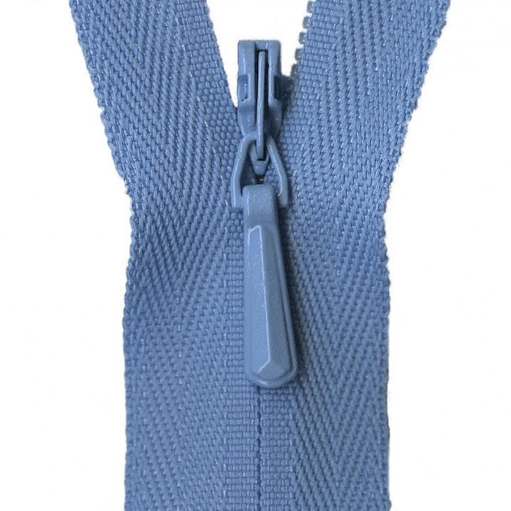 YKK Unique Invisible Zipper in Sky Blue